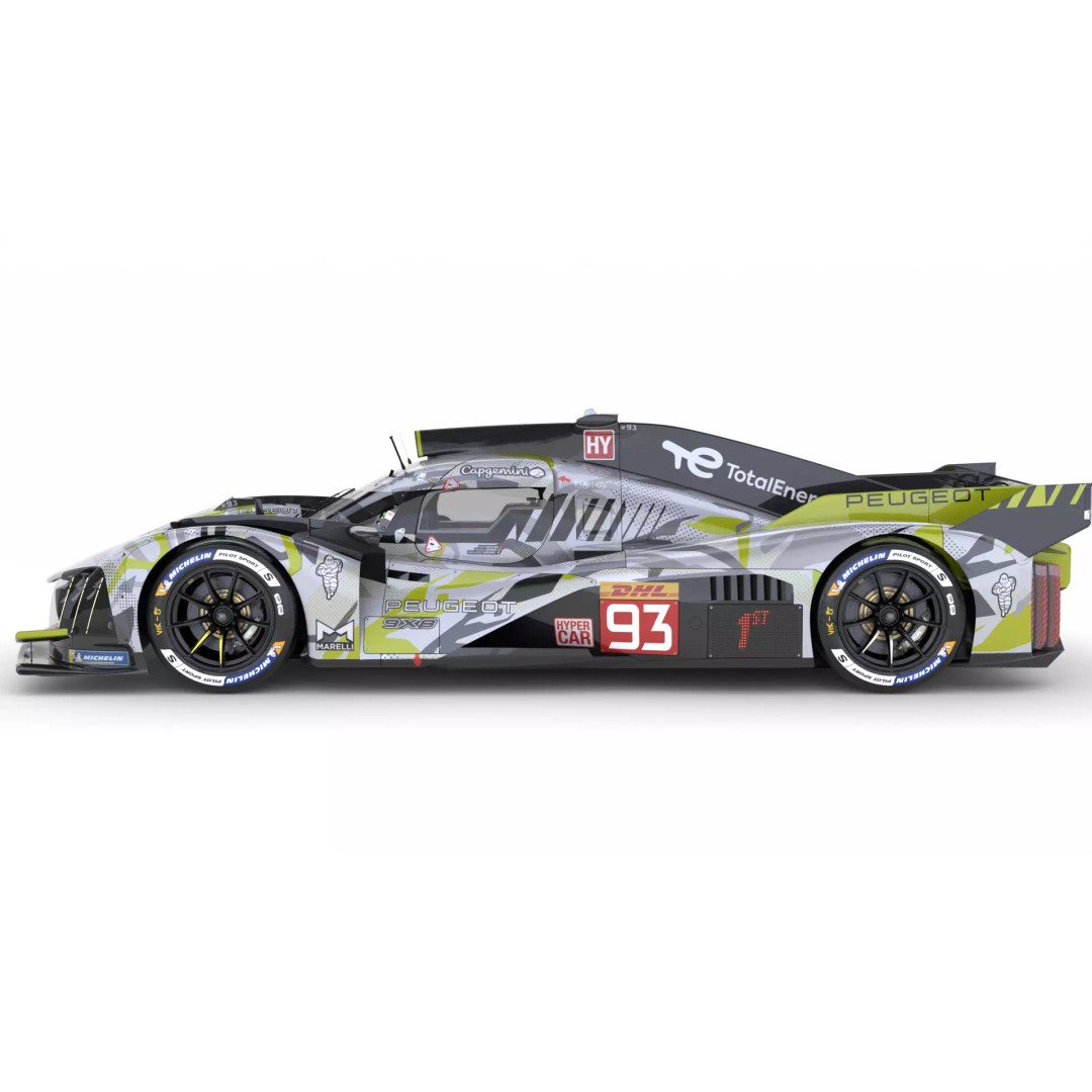 Peugeot 9X8 LMDh 2025 3D Model – High Poly Racing Car, FBX, PBR - View 5