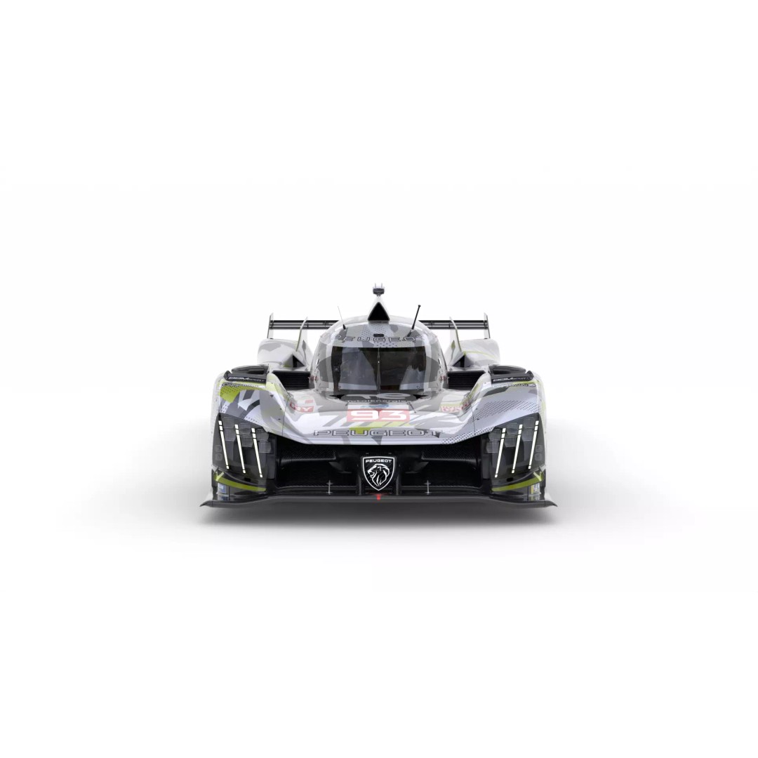Peugeot 9X8 LMDh 2025 3D Model – High Poly Racing Car, FBX, PBR - View 6