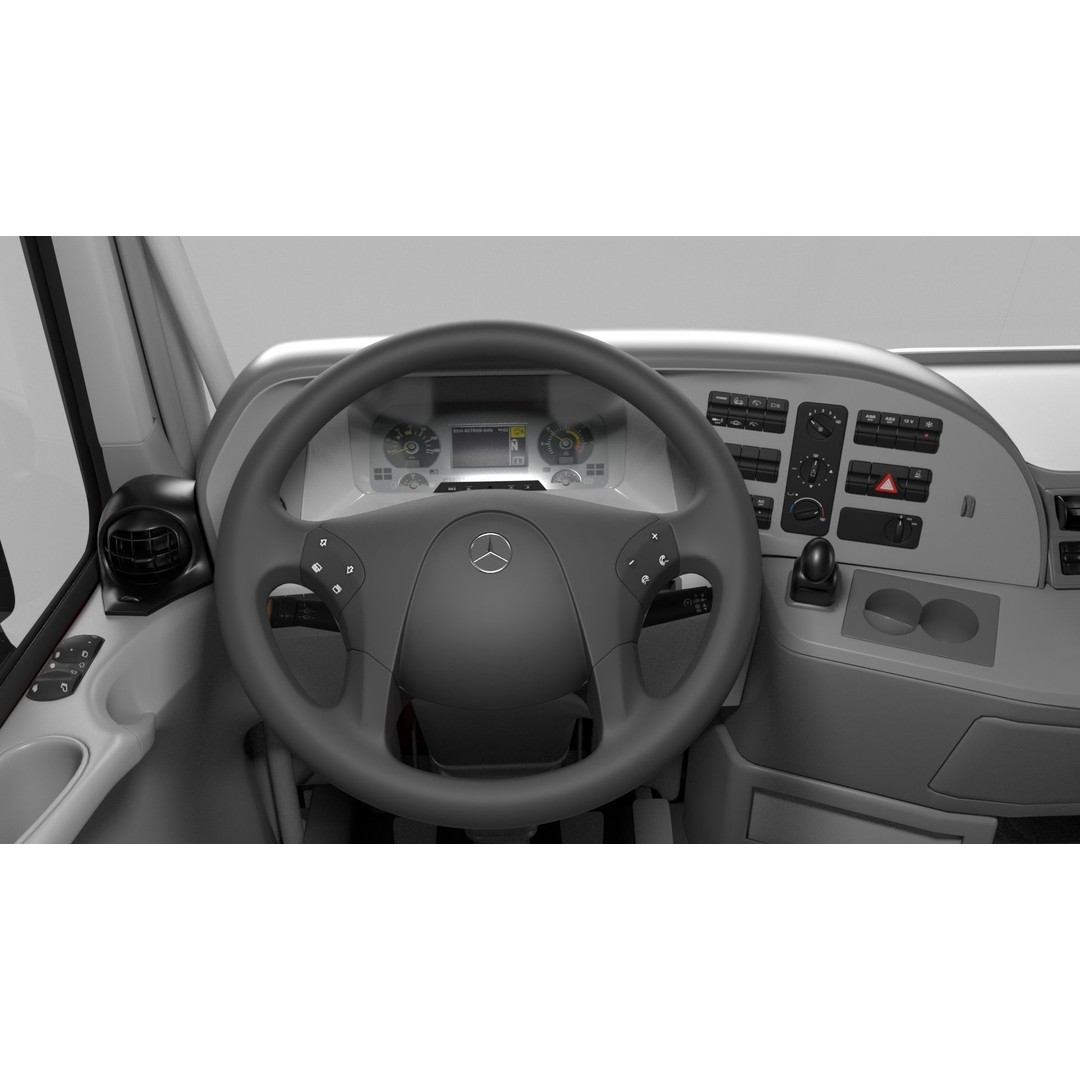 Mercedes Actros MP3 V6 2536 3D Model – High Poly Truck Asset, FBX, OBJ - View 12