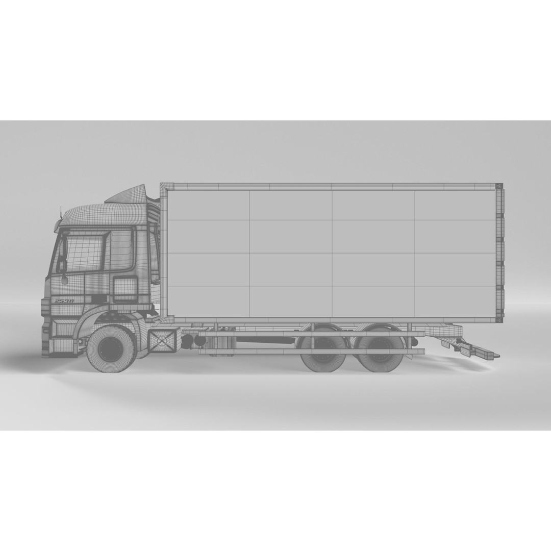 Mercedes Actros MP3 V6 2536 3D Model – High Poly Truck Asset, FBX, OBJ - View 17