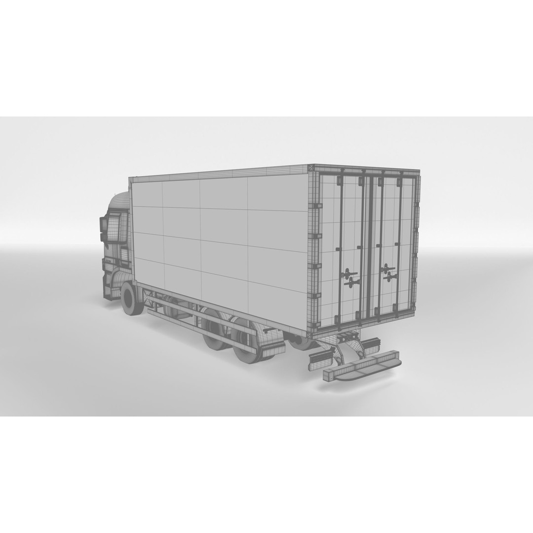 Mercedes Actros MP3 V6 2536 3D Model – High Poly Truck Asset, FBX, OBJ - View 19