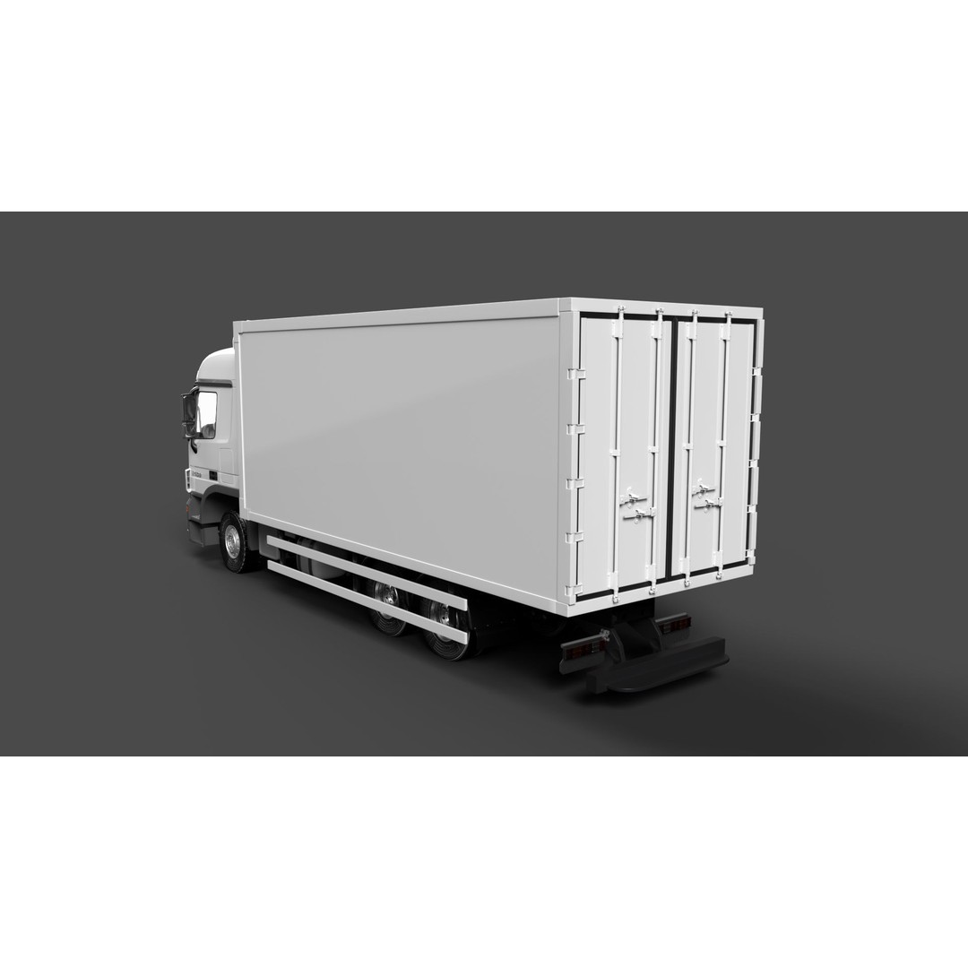 Mercedes Actros MP3 V6 2536 3D Model – High Poly Truck Asset, FBX, OBJ - View 4