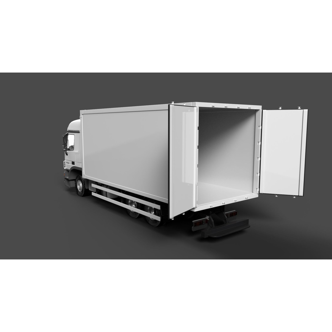 Mercedes Actros MP3 V6 2536 3D Model – High Poly Truck Asset, FBX, OBJ - View 5