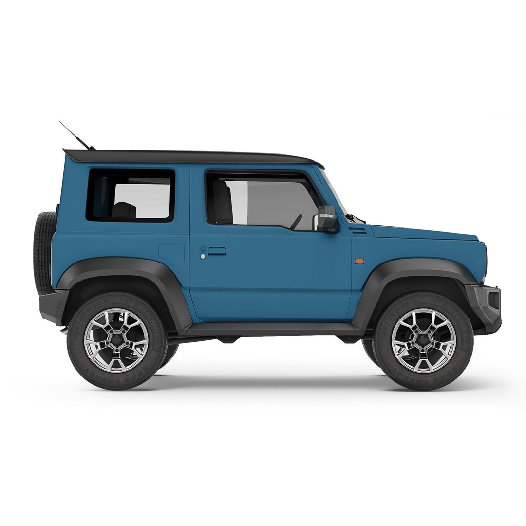Suzuki Jimny 3D Model – High Poly SUV Asset, FBX & OBJ Formats - View 11