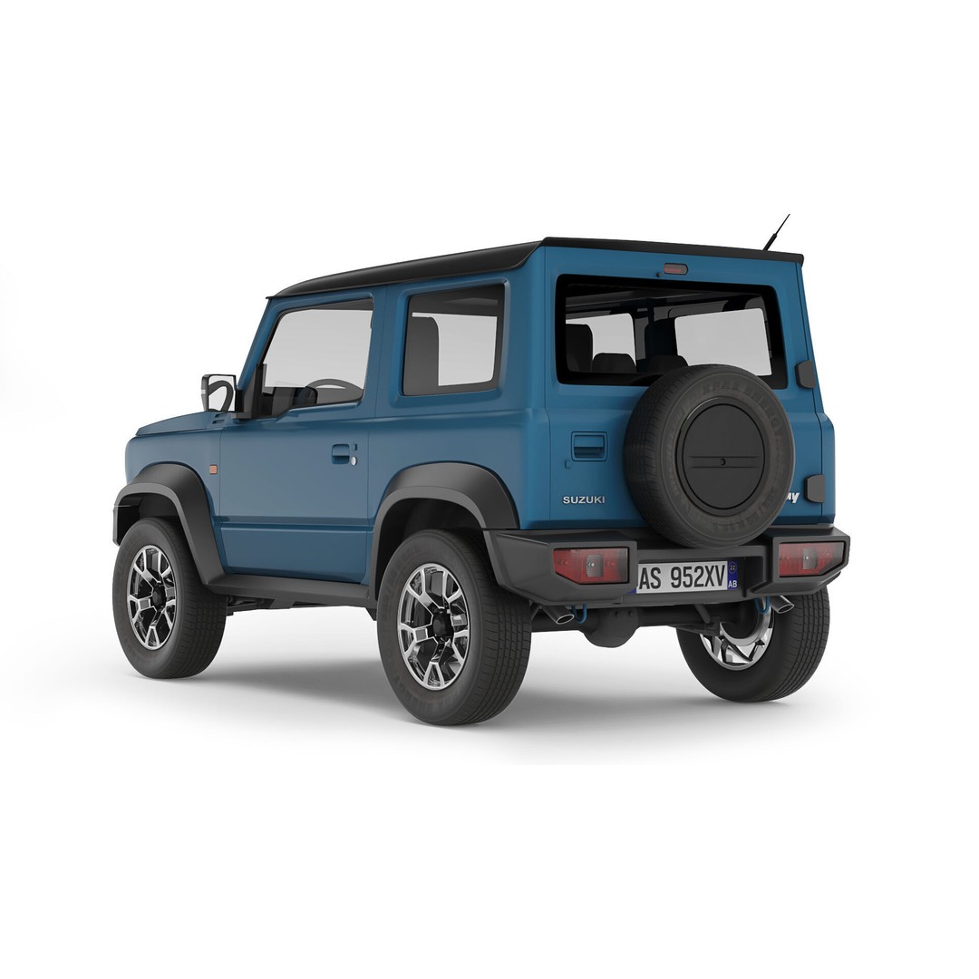 Suzuki Jimny 3D Model – High Poly SUV Asset, FBX & OBJ Formats - View 7