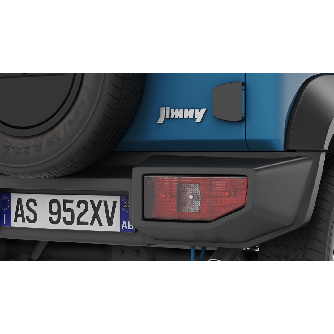 Suzuki Jimny 3D Model – High Poly SUV Asset, FBX & OBJ Formats - View 9