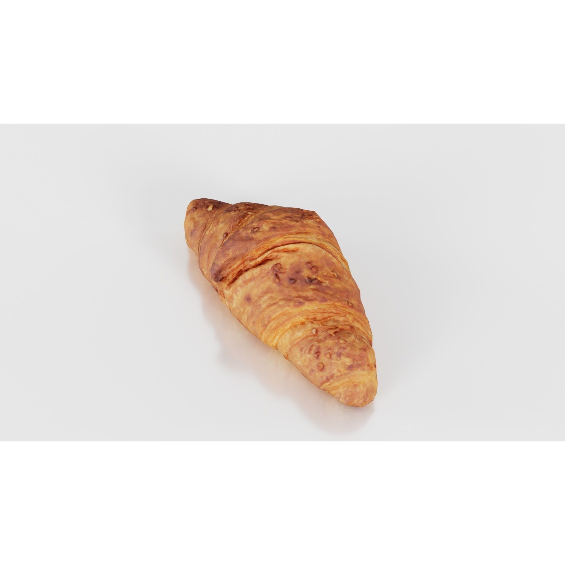 Nut Croissant - Low-Poly Game-Ready 3D Model