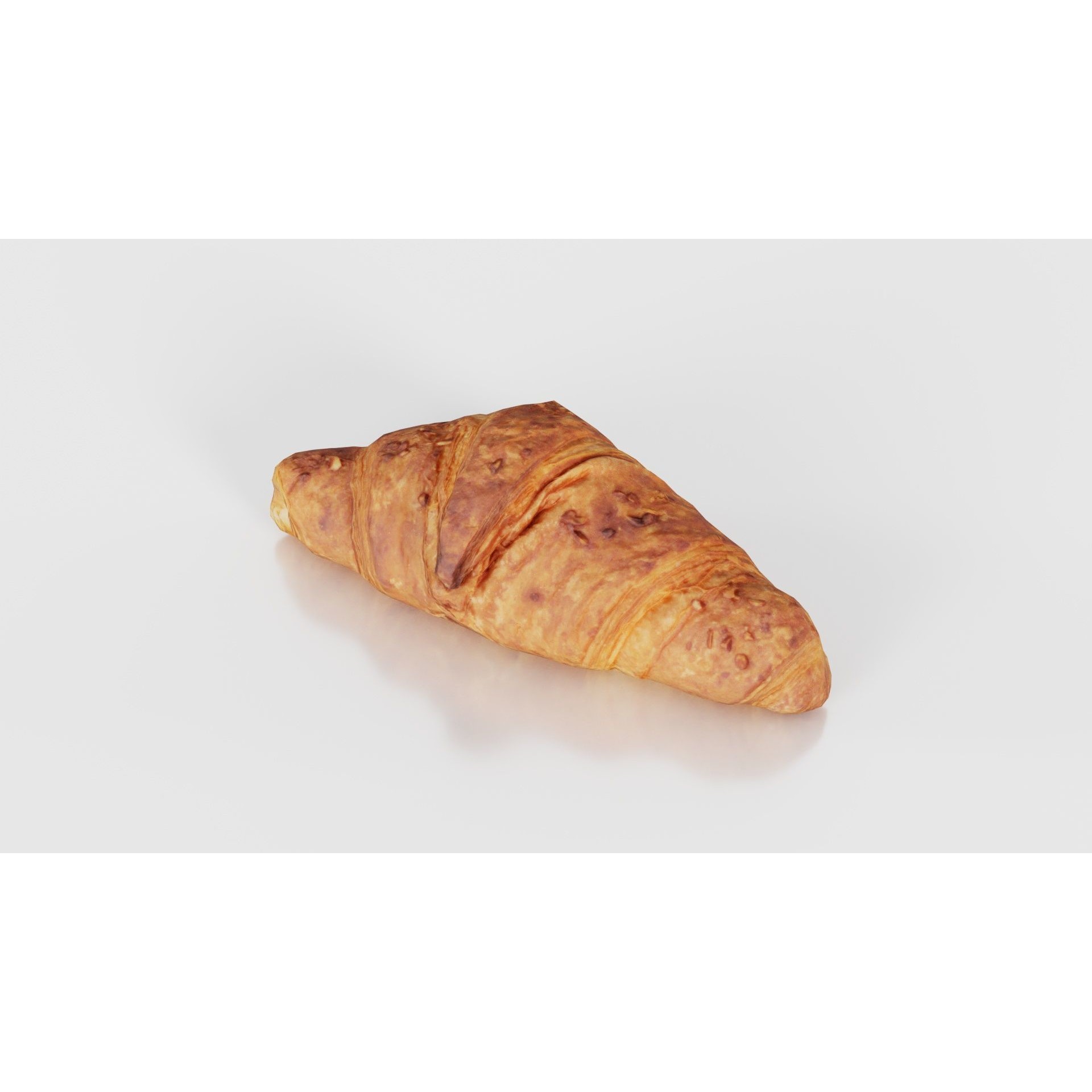 Nut Croissant - Low-Poly Game-Ready 3D Model - View 17