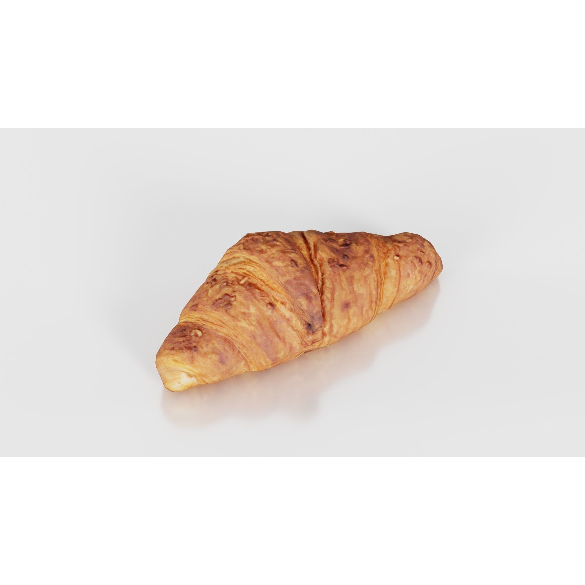 Nut Croissant - Low-Poly Game-Ready 3D Model - View 19