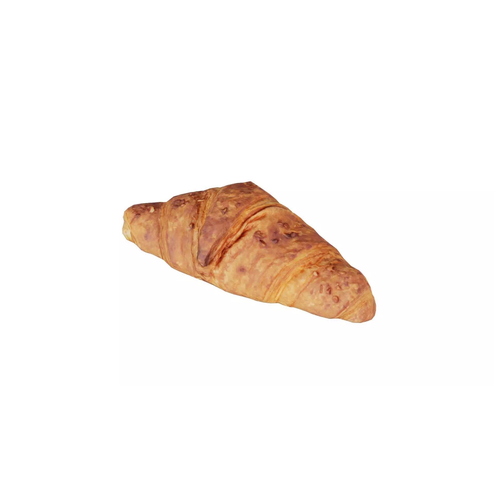 Nut Croissant - Low-Poly Game-Ready 3D Model - View 2