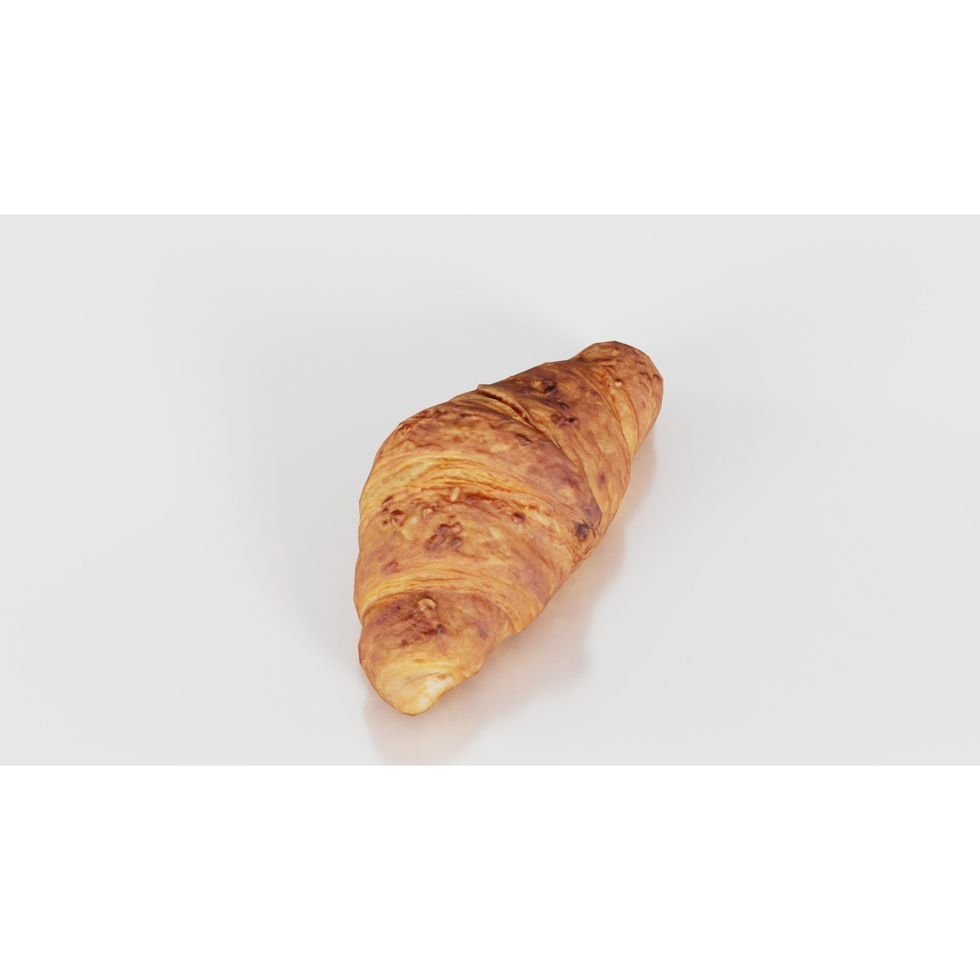 Nut Croissant - Low-Poly Game-Ready 3D Model - View 20