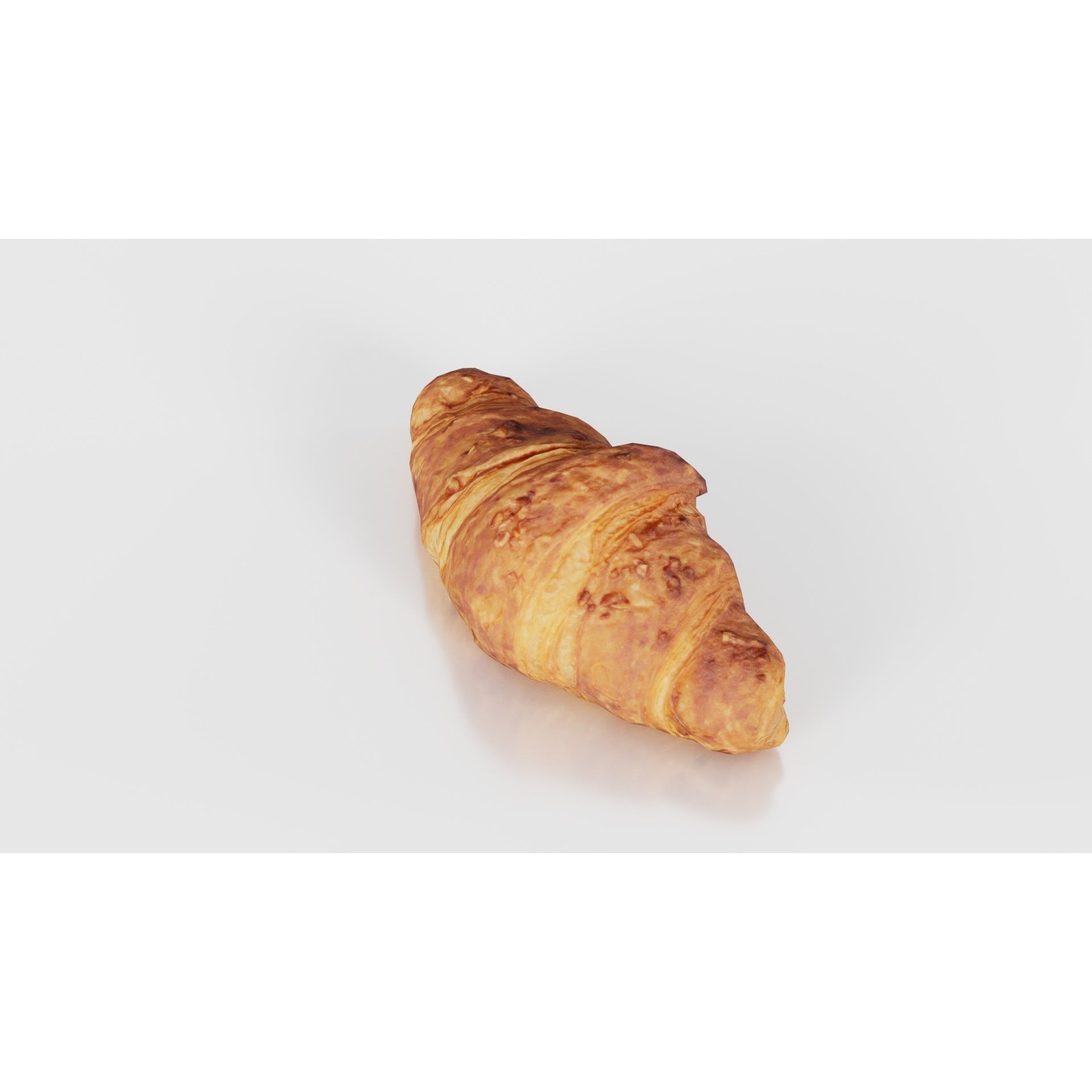 Nut Croissant - Low-Poly Game-Ready 3D Model - View 22