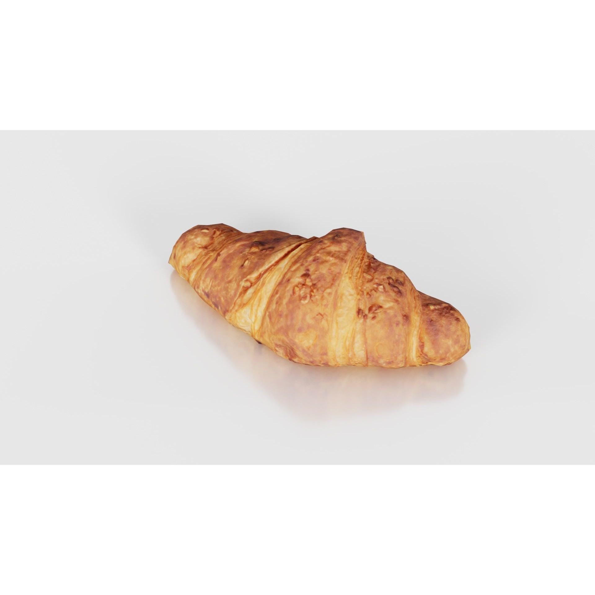 Nut Croissant - Low-Poly Game-Ready 3D Model - View 23