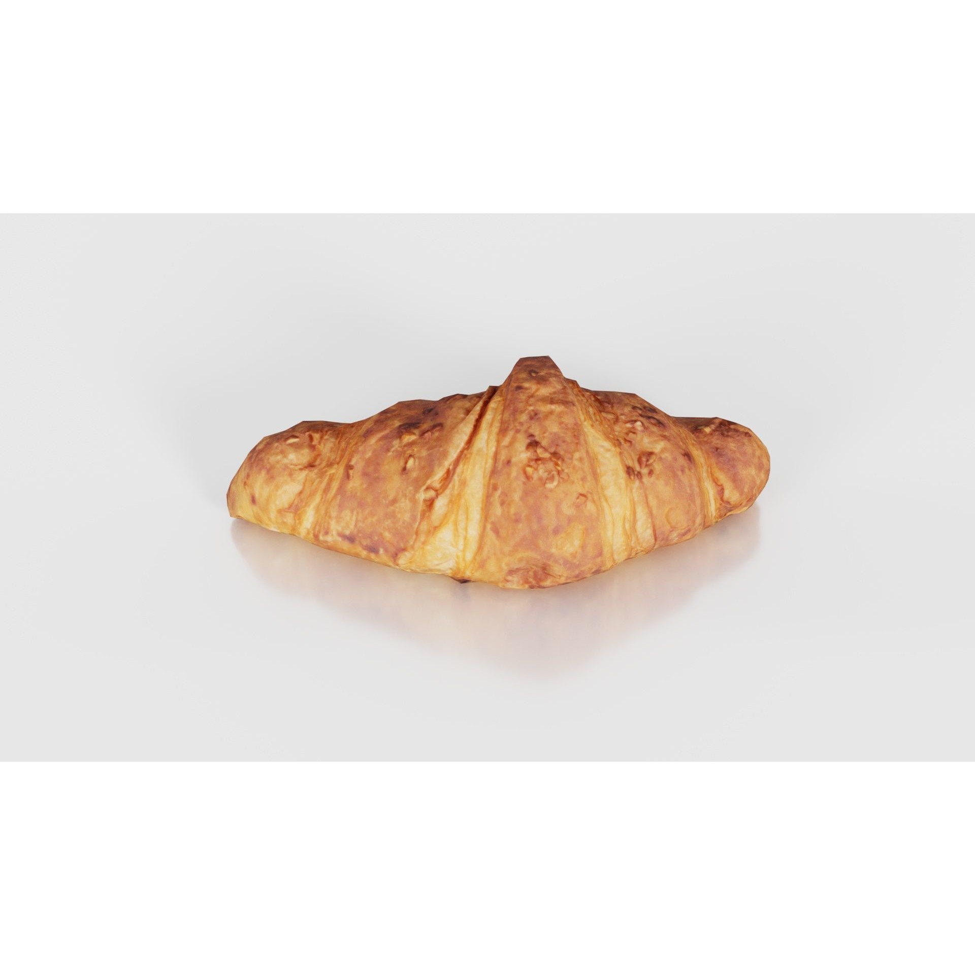 Nut Croissant - Low-Poly Game-Ready 3D Model - View 24