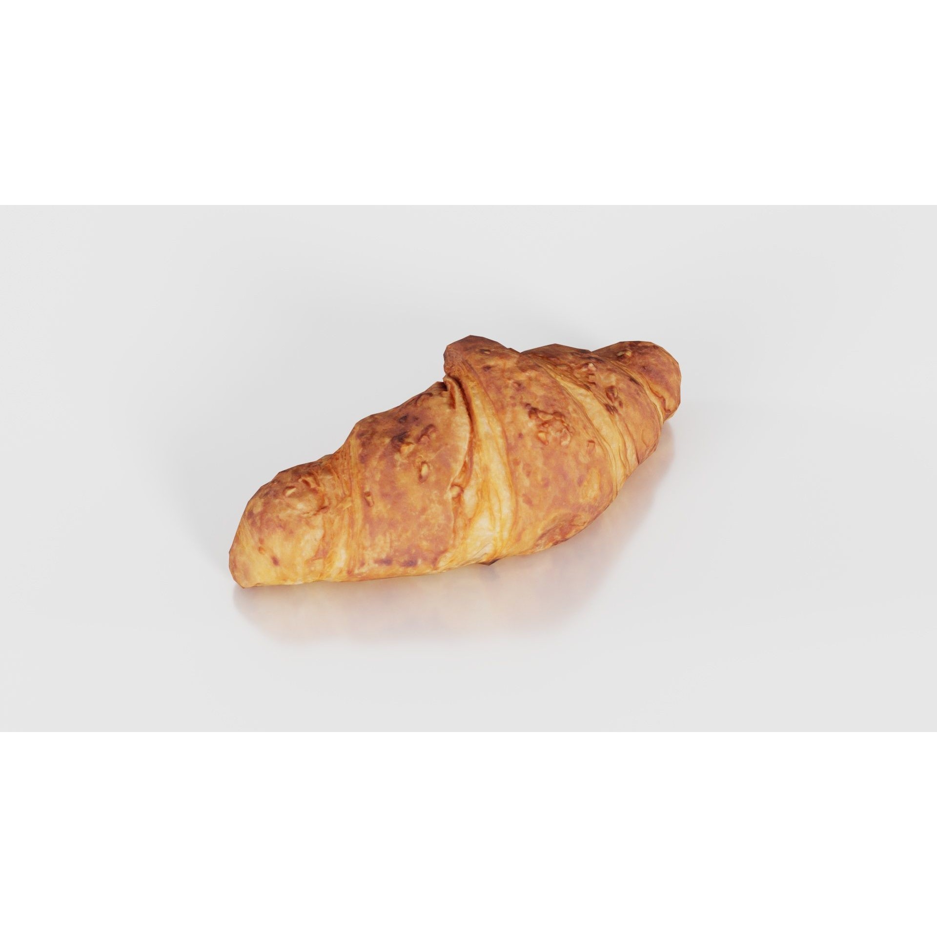 Nut Croissant - Low-Poly Game-Ready 3D Model - View 25