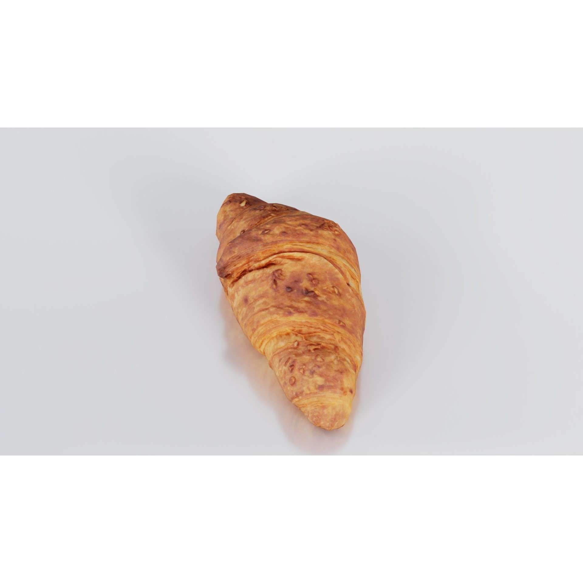 Nut Croissant - Low-Poly Game-Ready 3D Model - View 4