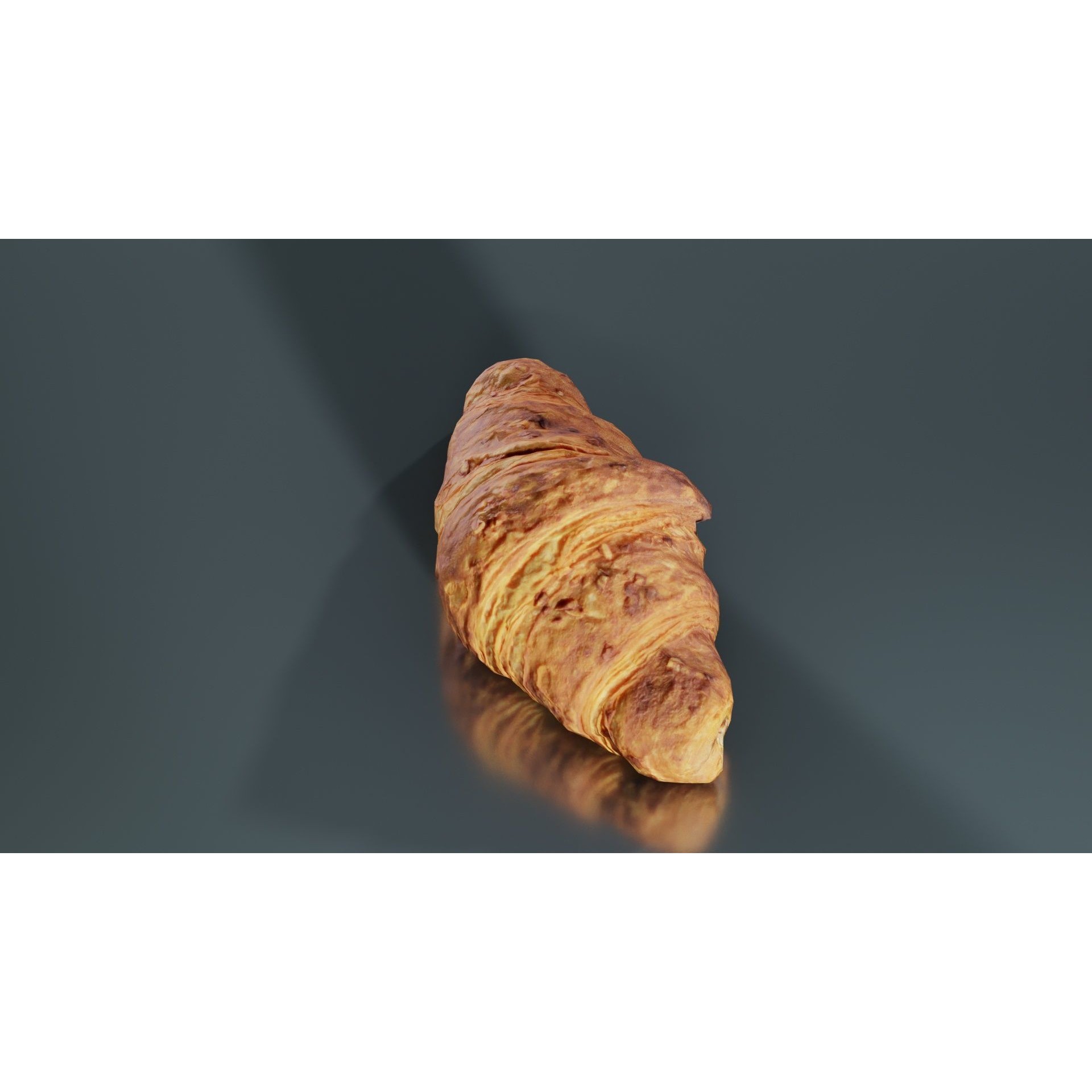 Nut Croissant - Low-Poly Game-Ready 3D Model - View 5