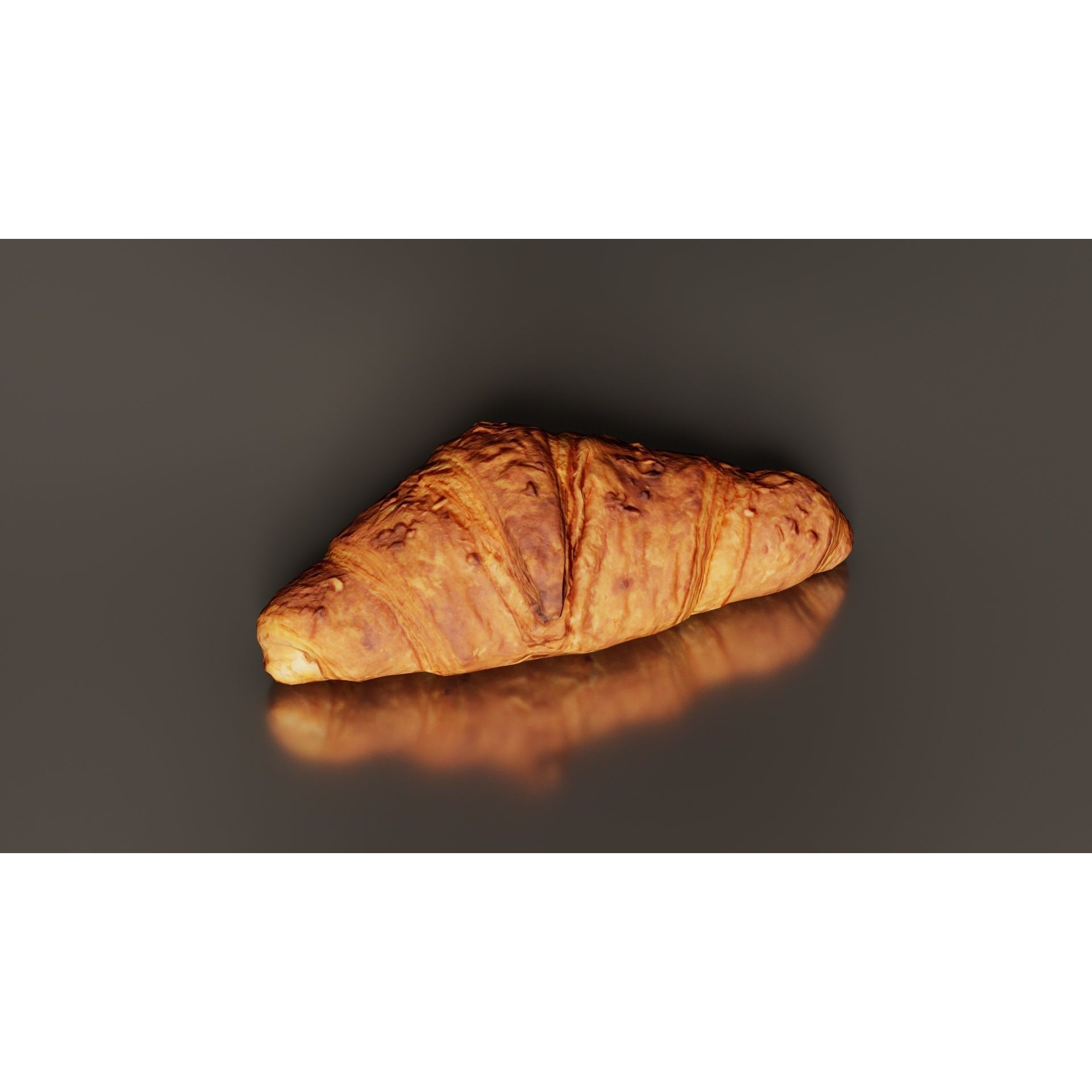 Nut Croissant - Low-Poly Game-Ready 3D Model - View 7