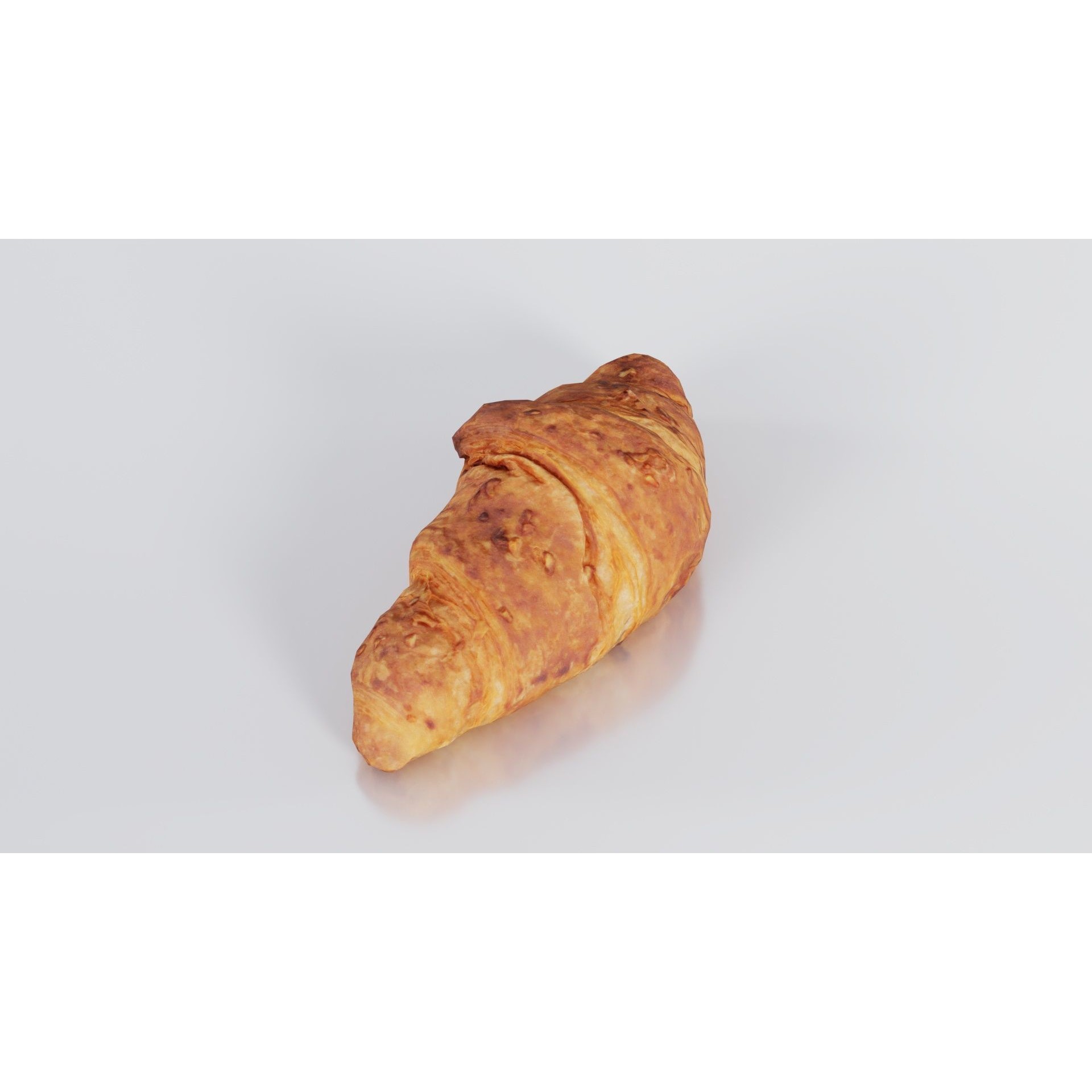 Nut Croissant - Low-Poly Game-Ready 3D Model - View 8