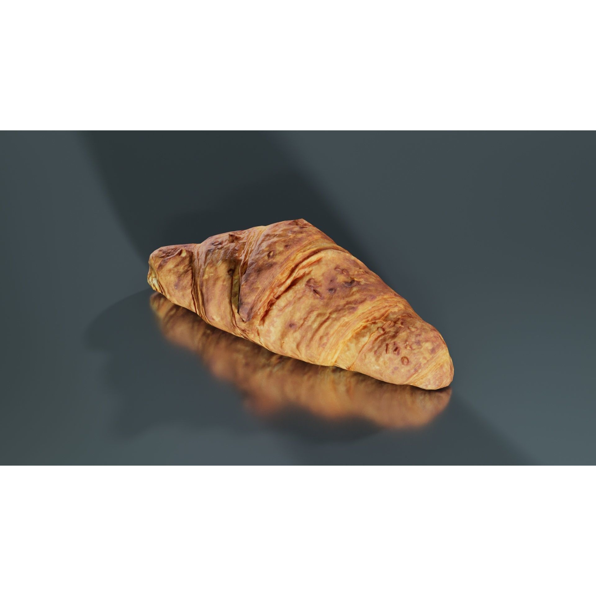 Nut Croissant - Low-Poly Game-Ready 3D Model - View 9