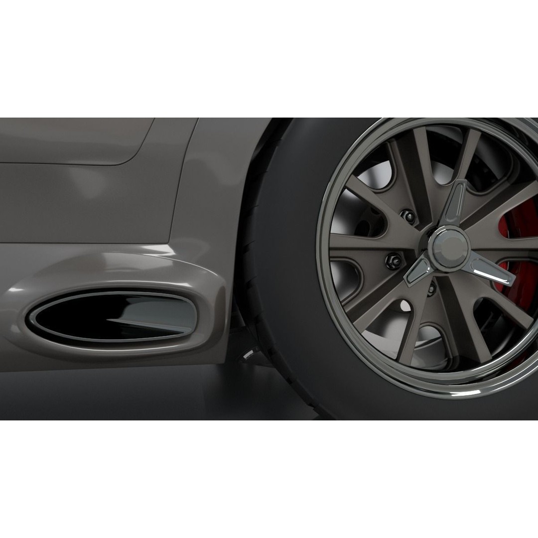 Mustang Eleanor 3D Model – High Poly & Low Poly Game Asset, FBX, OBJ - View 11