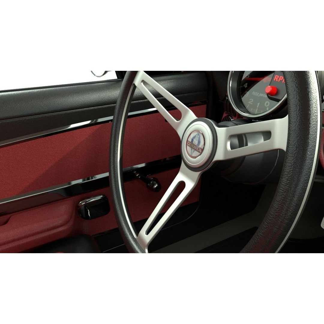 Mustang Eleanor 3D Model – High Poly & Low Poly Game Asset, FBX, OBJ - View 18