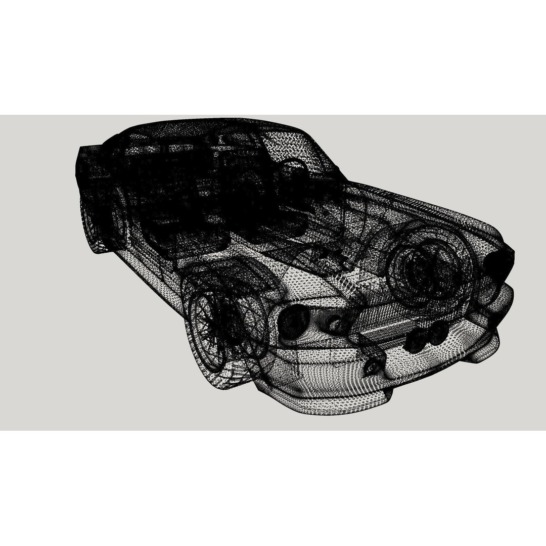 Mustang Eleanor 3D Model – High Poly & Low Poly Game Asset, FBX, OBJ - View 27