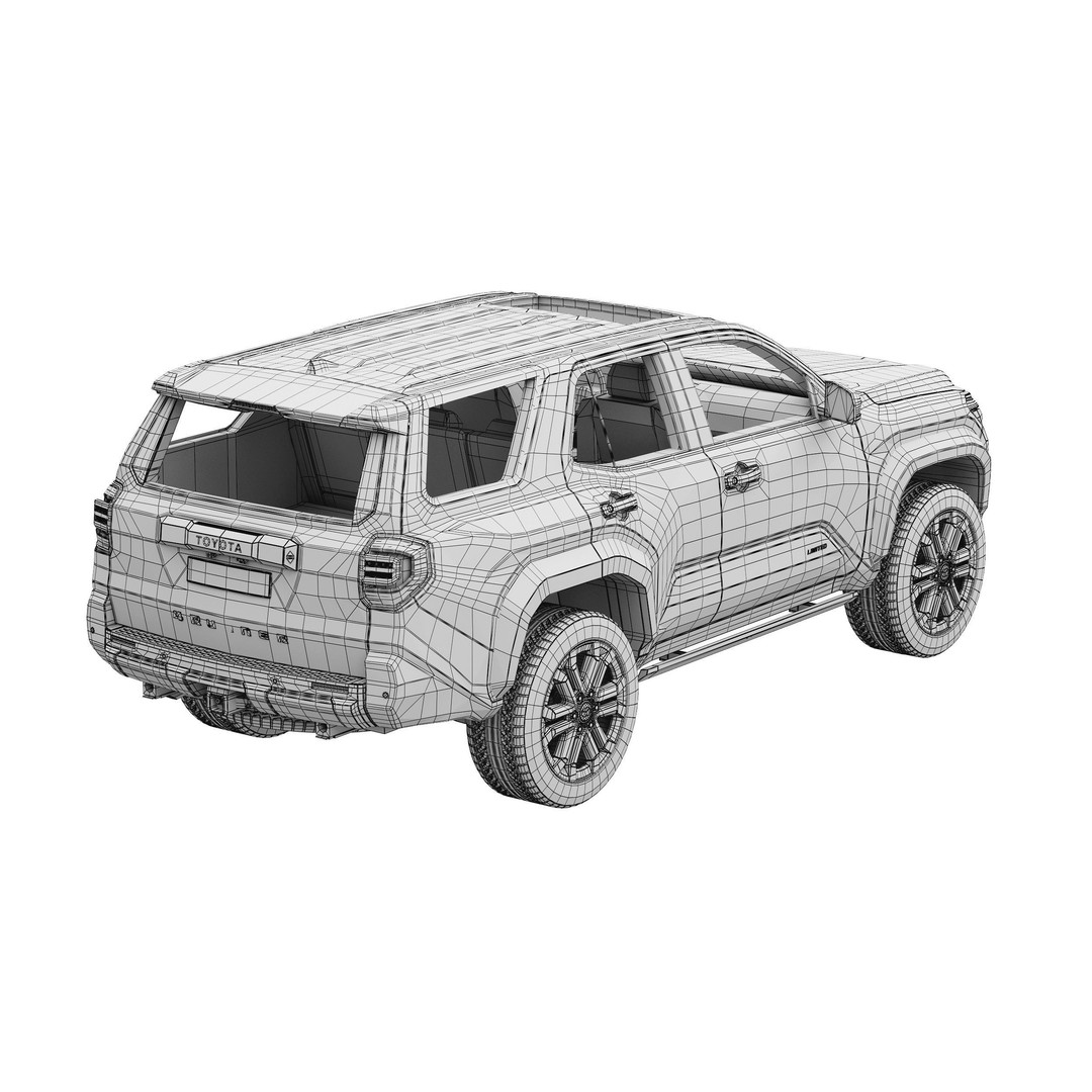 Toyota 4Runner 2025 3D Model – High Poly SUV Asset, PBR Textures