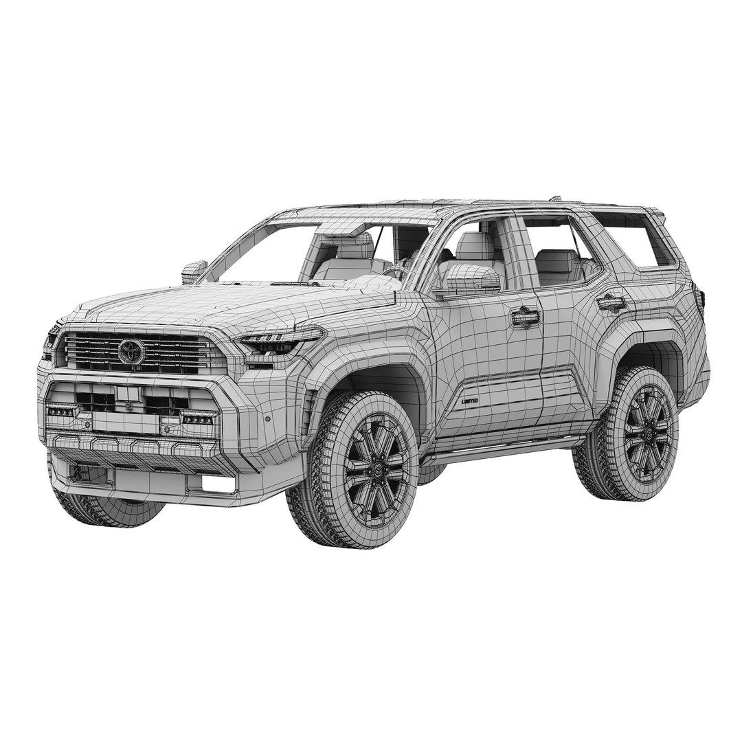 Toyota 4Runner 2025 3D Model – High Poly SUV Asset, PBR Textures - View 15