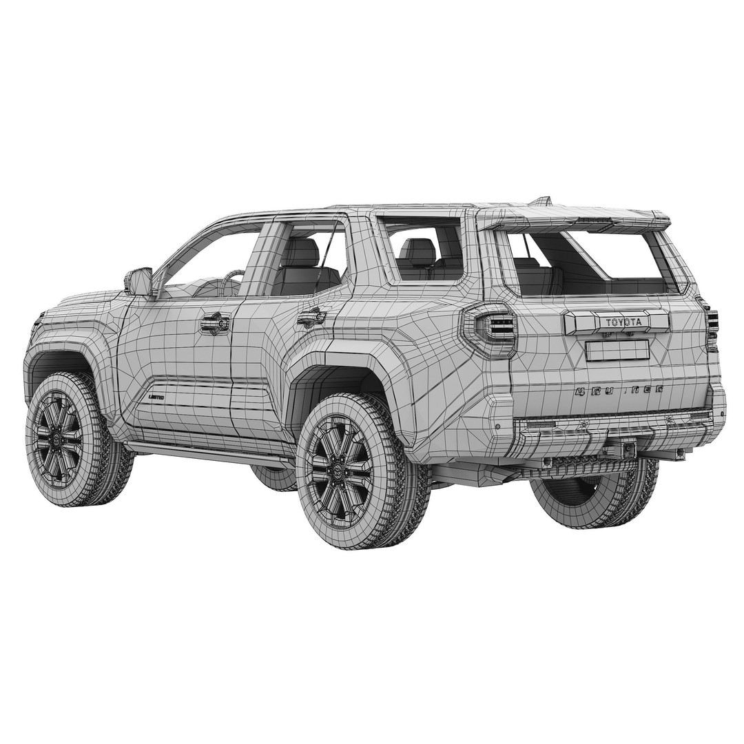 Toyota 4Runner 2025 3D Model – High Poly SUV Asset, PBR Textures - View 17