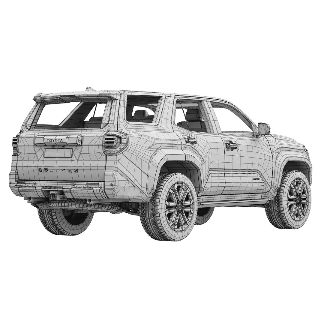 Toyota 4Runner 2025 3D Model – High Poly SUV Asset, PBR Textures - View 18