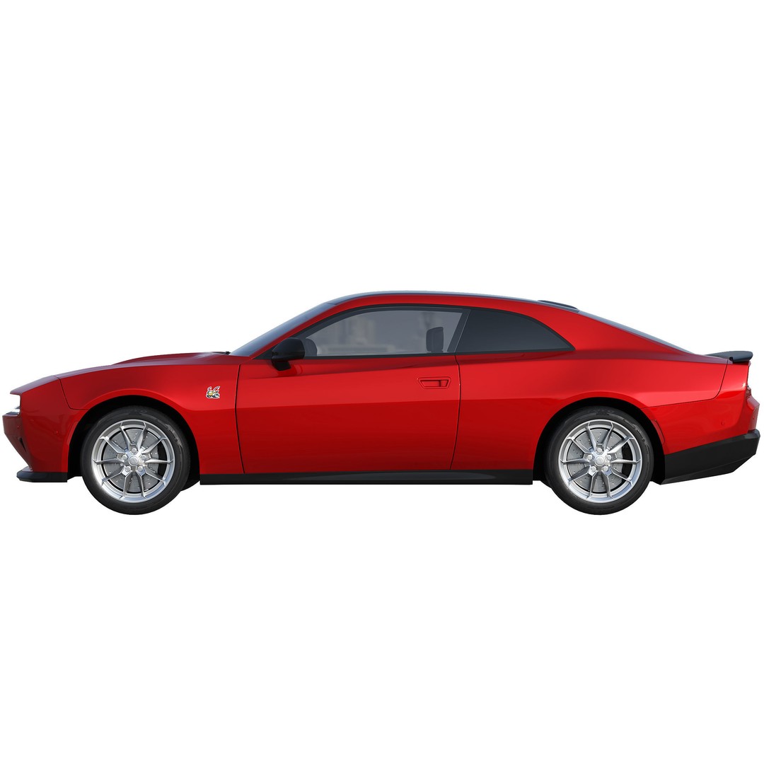 Dodge Charger Daytona 2024 3D Model – High Poly Game Asset, FBX, PBR - View 10