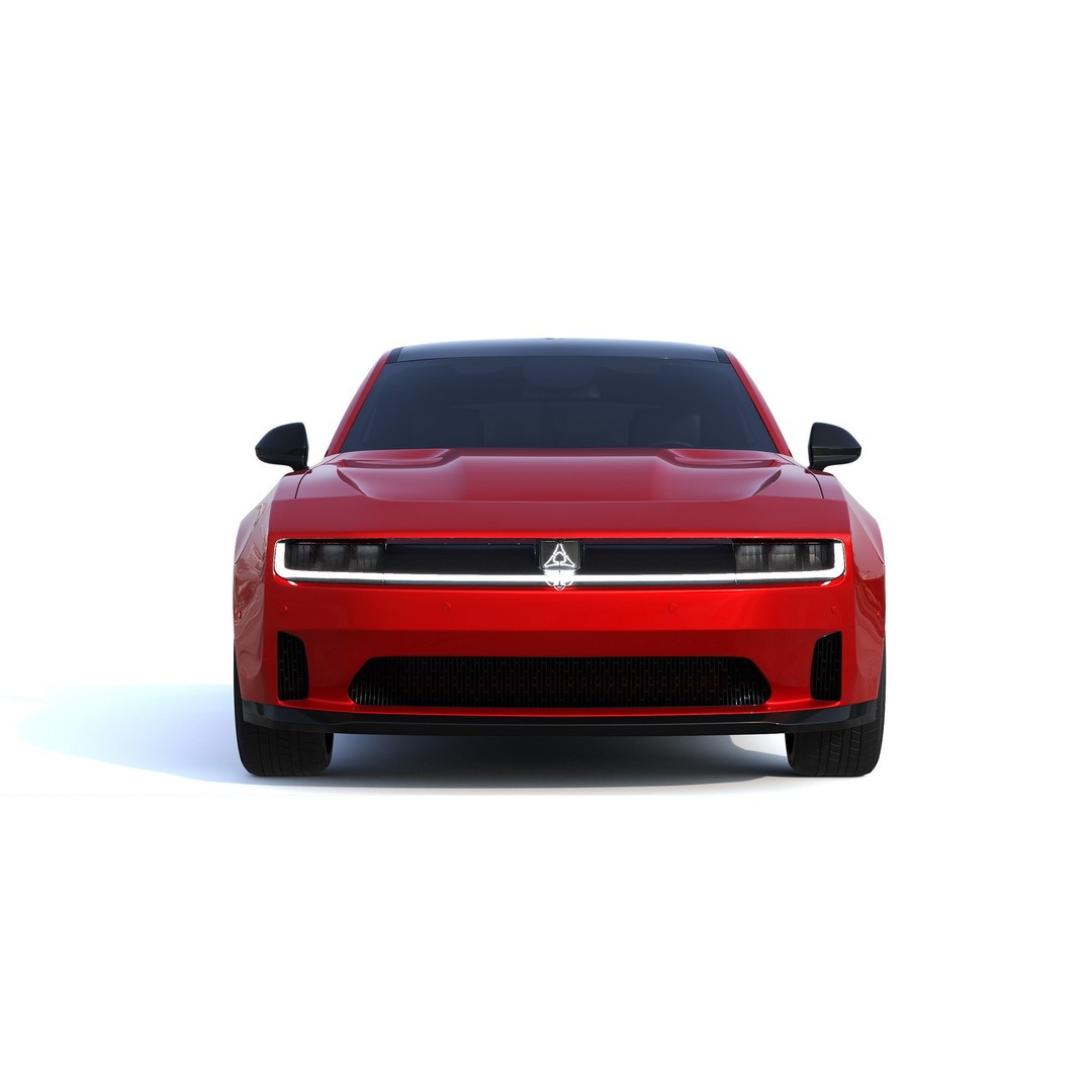 Dodge Charger Daytona 2024 3D Model – High Poly Game Asset, FBX, PBR - View 11