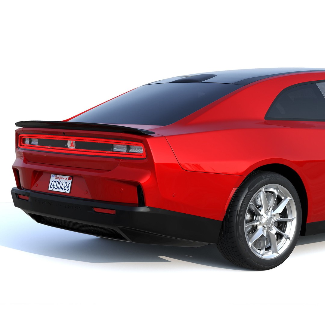 Dodge Charger Daytona 2024 3D Model – High Poly Game Asset, FBX, PBR - View 14