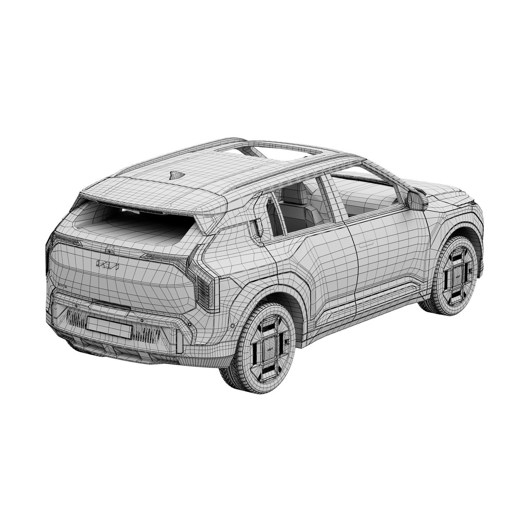 Kia EV3 3D Model – High Poly SUV Asset for Games & Renders