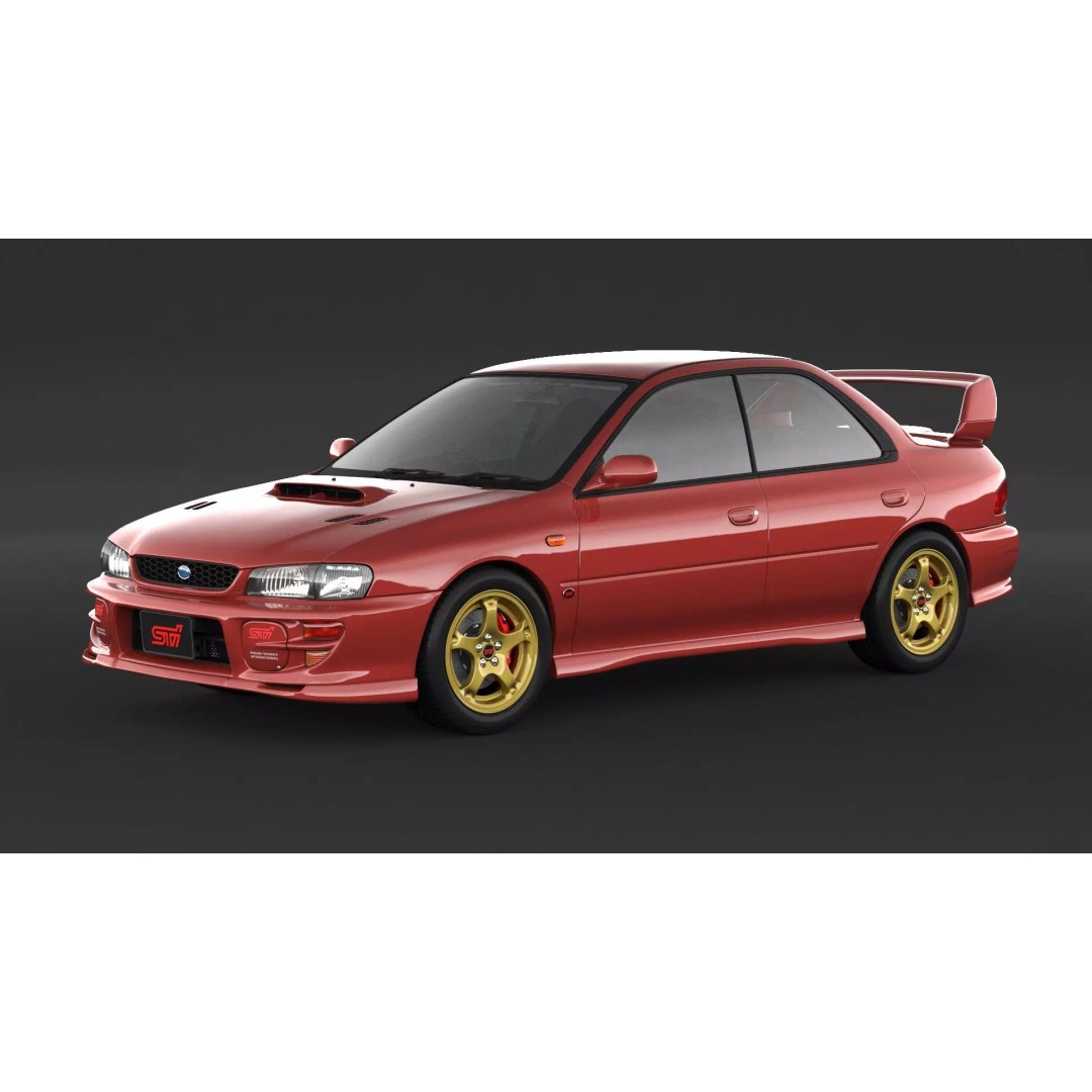 Subaru Impreza WRX STI 3D Model – High Poly Game Asset, FBX, OBJ - View 2