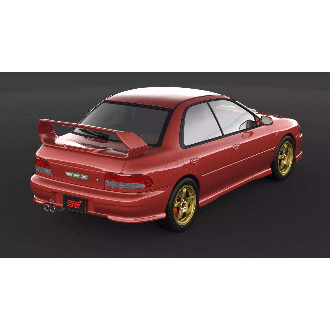 Subaru Impreza WRX STI 3D Model – High Poly Game Asset, FBX, OBJ - View 8
