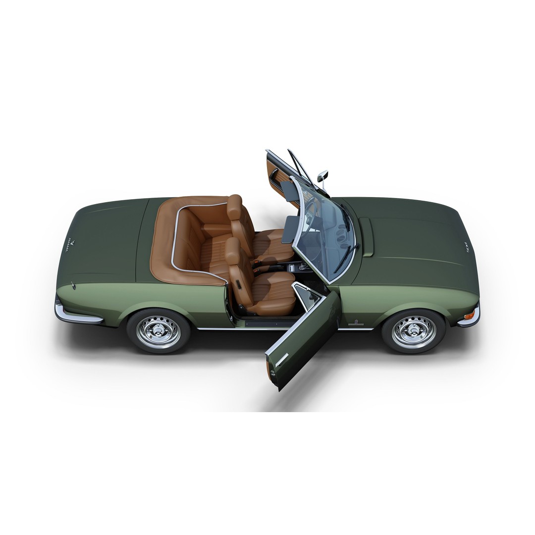 Peugeot 504 Cabriolet 3D Model – Classic Convertible with PBR Textures - View 4