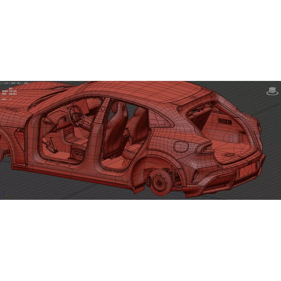 Xiaomi YU7 3D Model – High Poly SUV Interior with PBR Textures, FBX - View 59