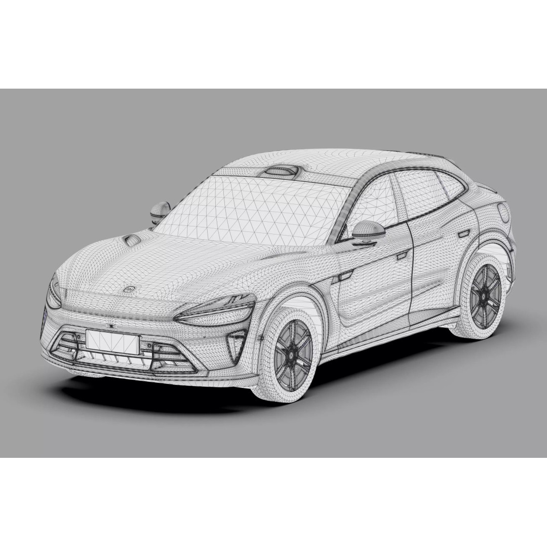 Xiaomi YU7 3D Model – High Poly SUV Interior with PBR Textures, FBX - View 68