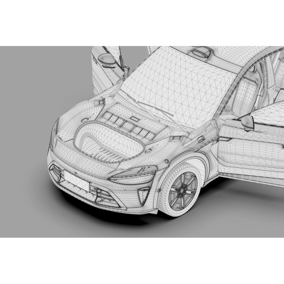 Xiaomi YU7 3D Model – High Poly SUV Interior with PBR Textures, FBX - View 71