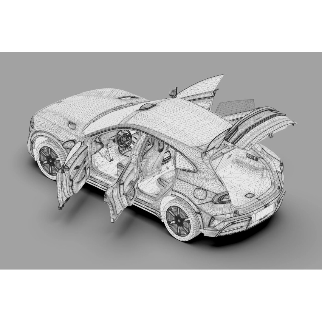 Xiaomi YU7 3D Model – High Poly SUV Interior with PBR Textures, FBX - View 72