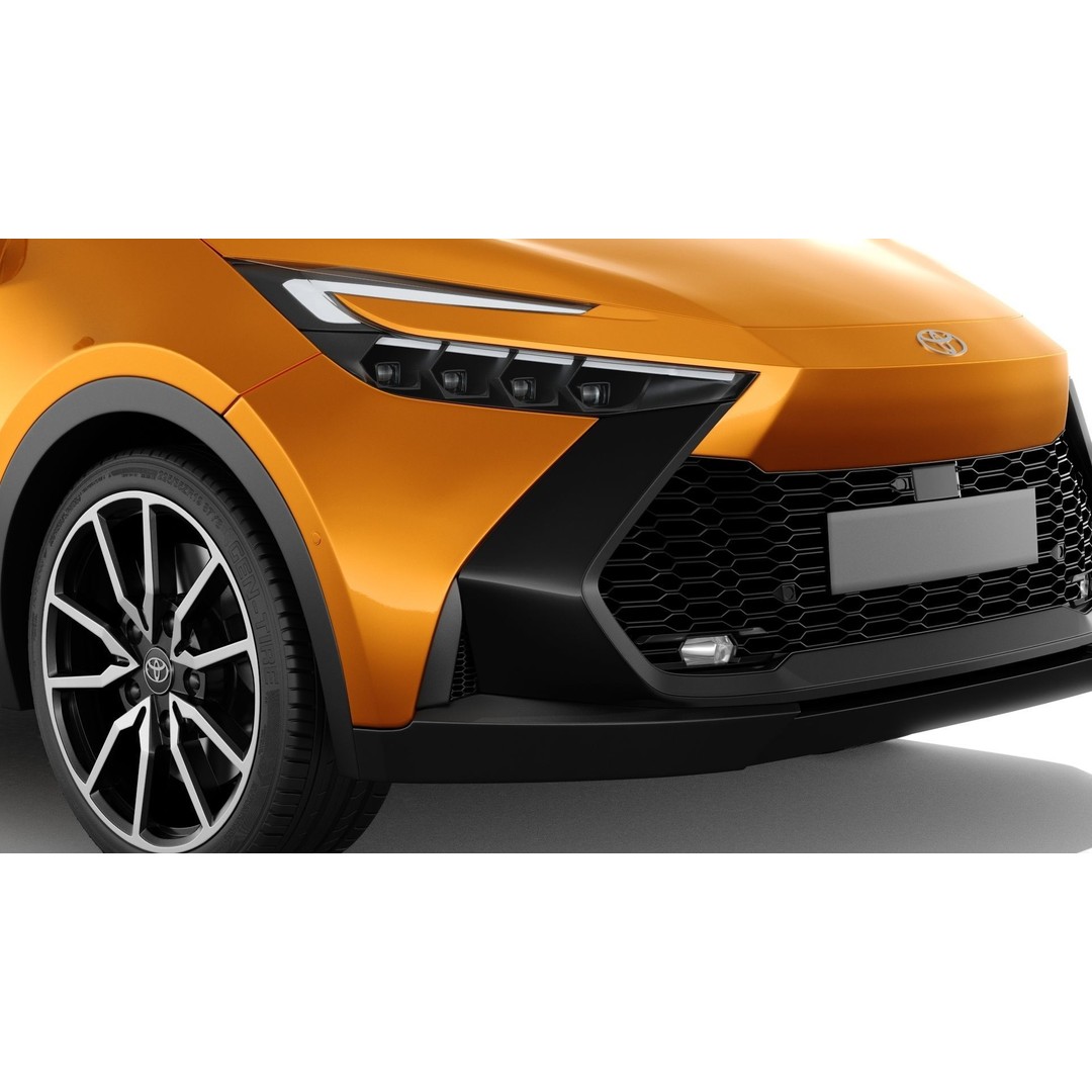 Toyota C-HR 2024 3D Model – High Poly Realistic SUV, FBX & OBJ - View 11