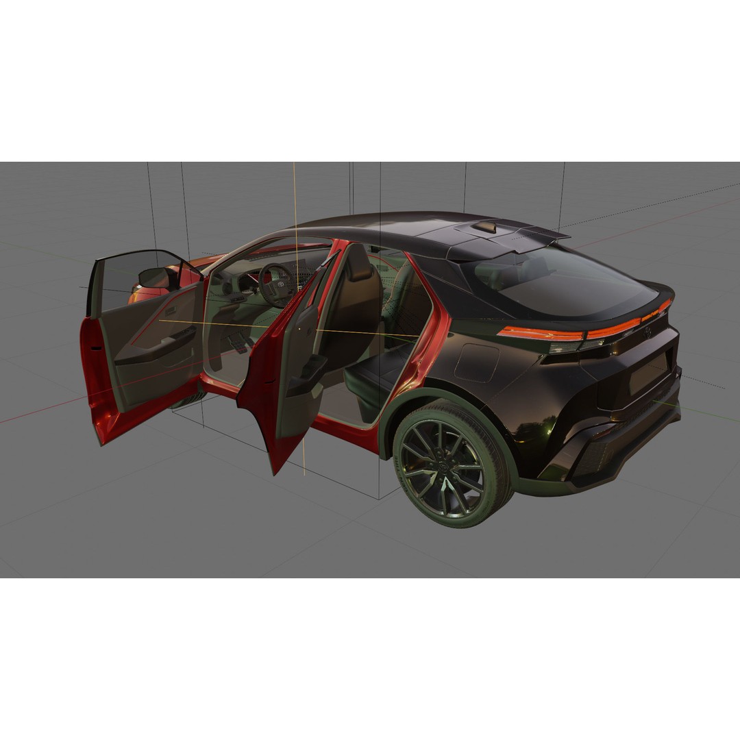 Toyota C-HR 2024 3D Model – High Poly Realistic SUV, FBX & OBJ - View 18