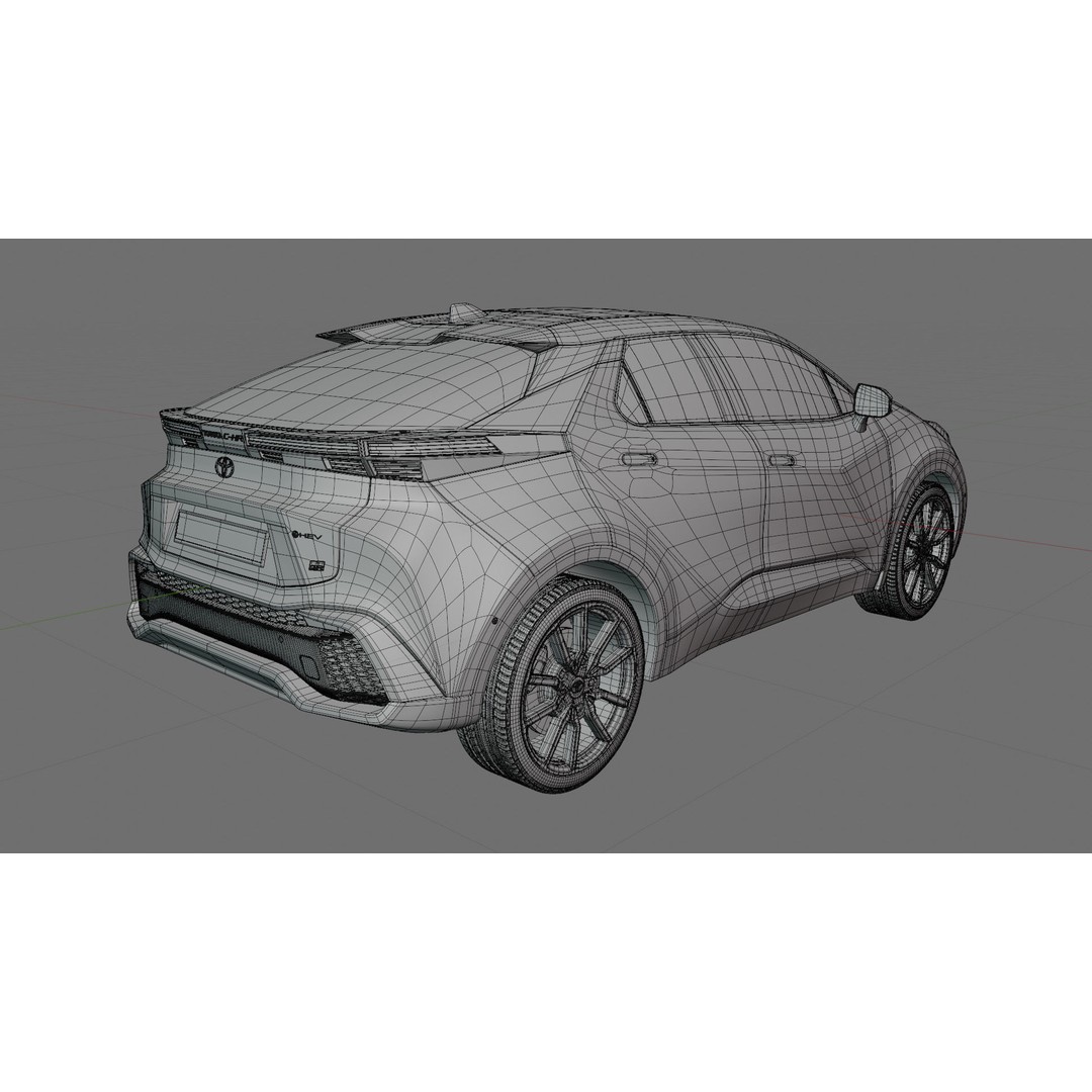 Toyota C-HR 2024 3D Model – High Poly Realistic SUV, FBX & OBJ - View 20