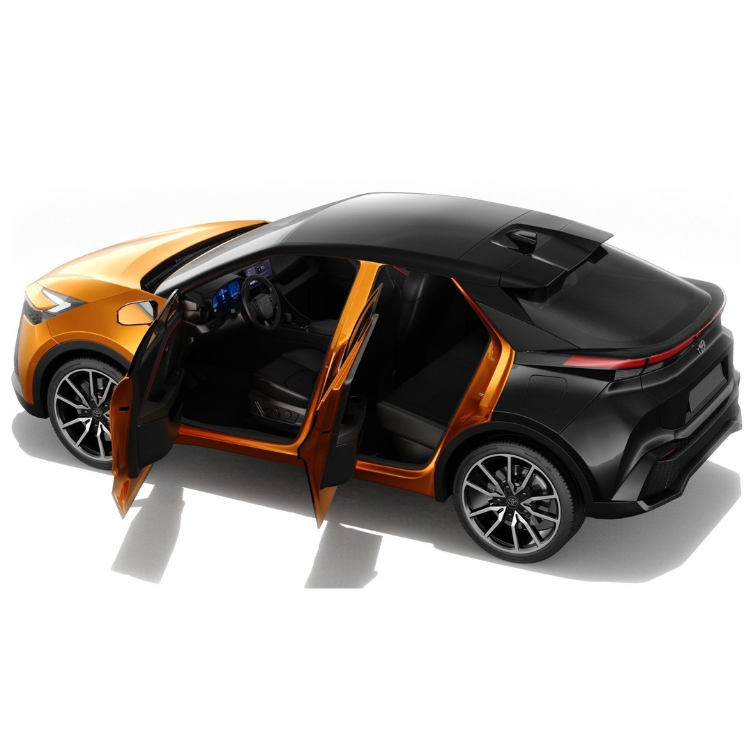 Toyota C-HR 2024 3D Model – High Poly Realistic SUV, FBX & OBJ - View 4