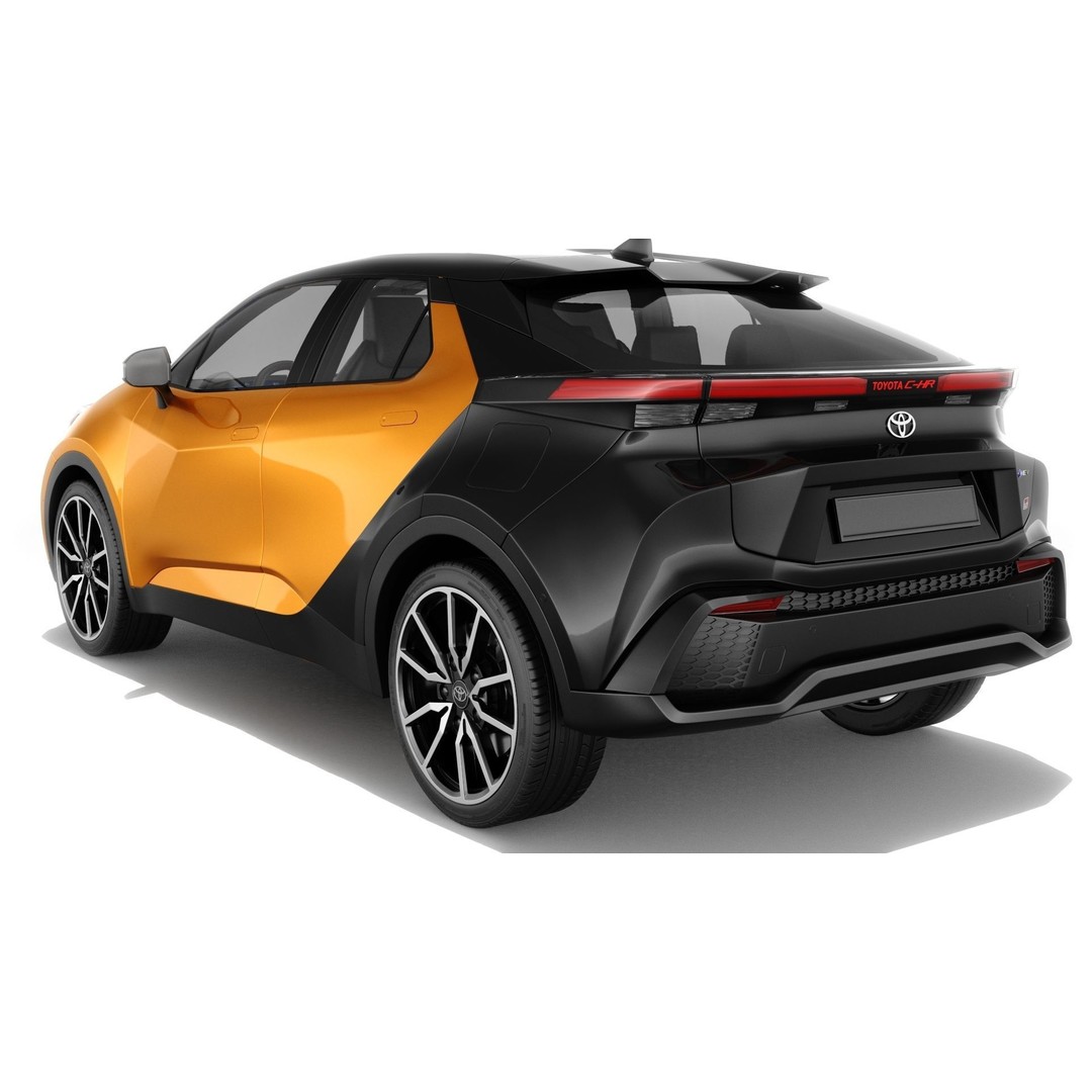 Toyota C-HR 2024 3D Model – High Poly Realistic SUV, FBX & OBJ - View 6