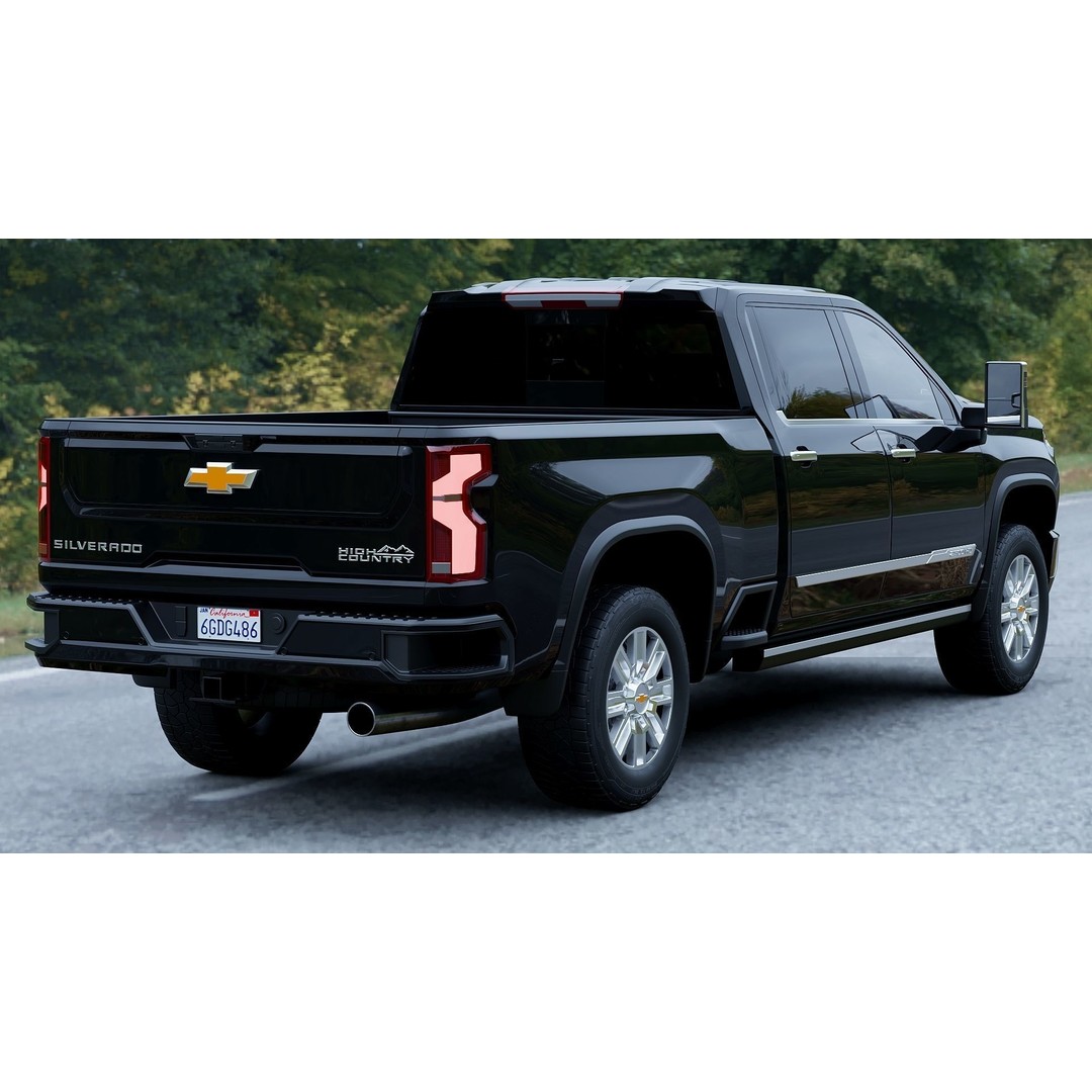 Chevrolet Silverado 2500HD High Country 3D Model – Game Ready PBR Asset, FBX