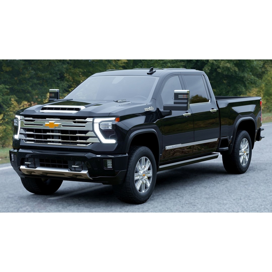Chevrolet Silverado 2500HD High Country 3D Model – Game Ready PBR Asset, FBX - View 13