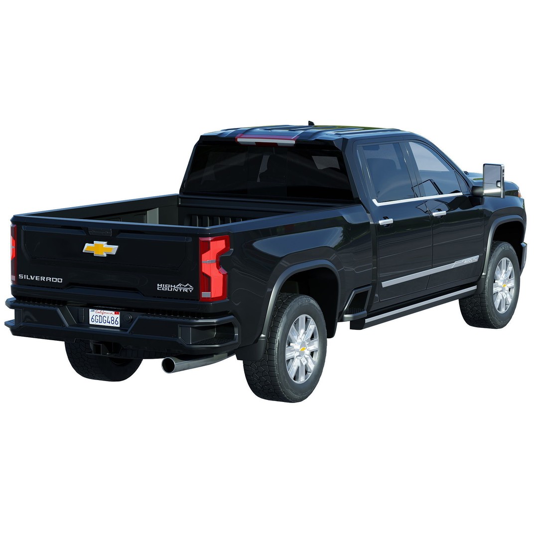 Chevrolet Silverado 2500HD High Country 3D Model – Game Ready PBR Asset, FBX - View 3
